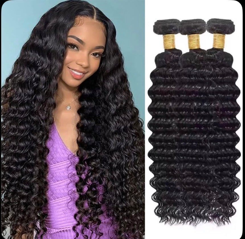 ZURII PRIVÉ deep wave three-bundle hair set