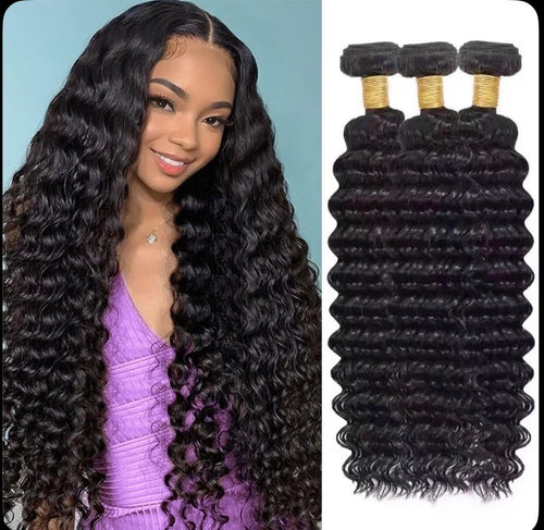 ZURII PRIVÉ deep wave three-bundle hair set